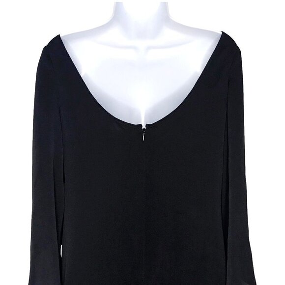New with tag, Milly Papillion black silk blend dress, size 10 - Picture 5 of 11